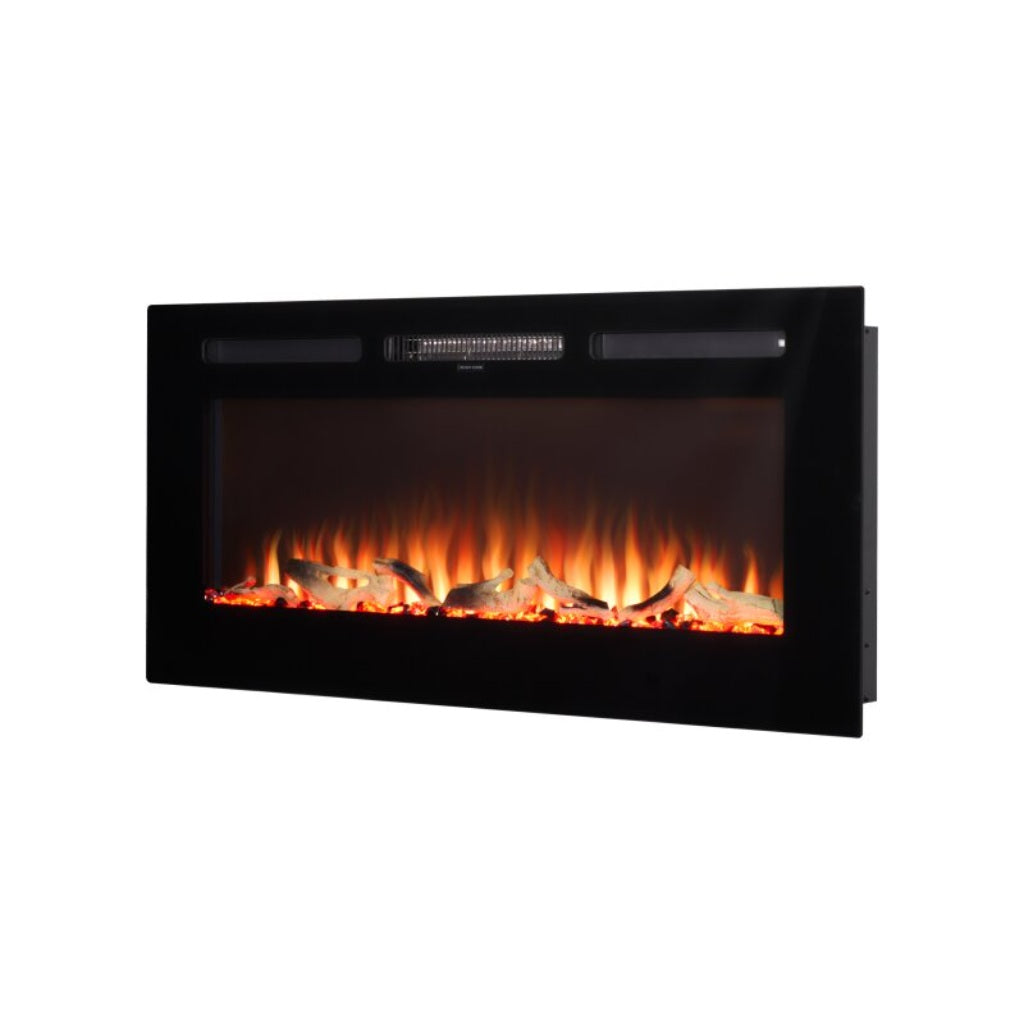 Orlando 36 Inch Media Wall Electric Fire Inset