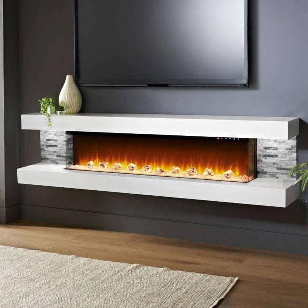 Vegas 96 Wall Mounted Fireplace Electric - Floating Fireplace