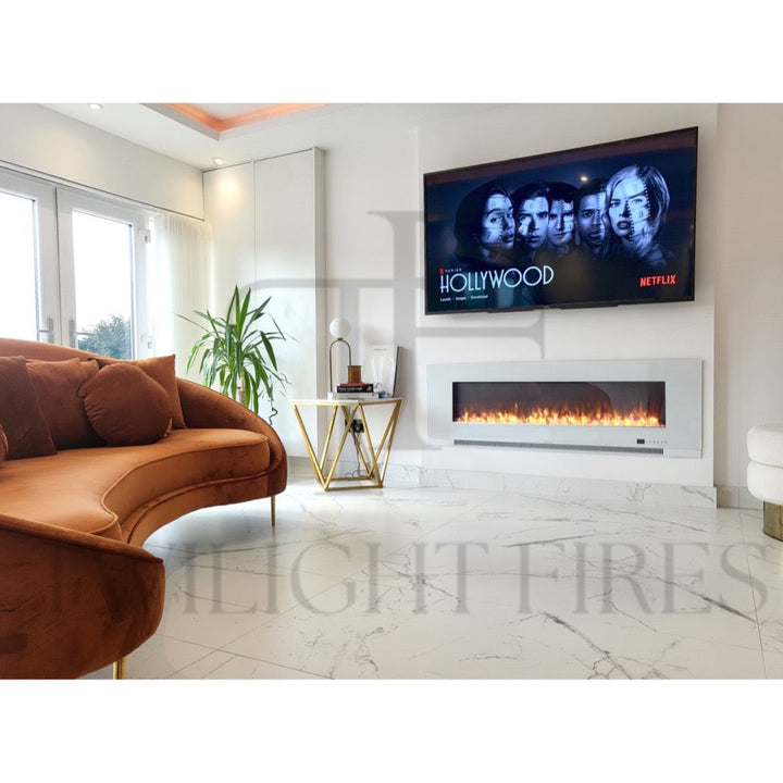 Aurora 60 Inch Media Wall Electric Fire Insert-Twilight Fires