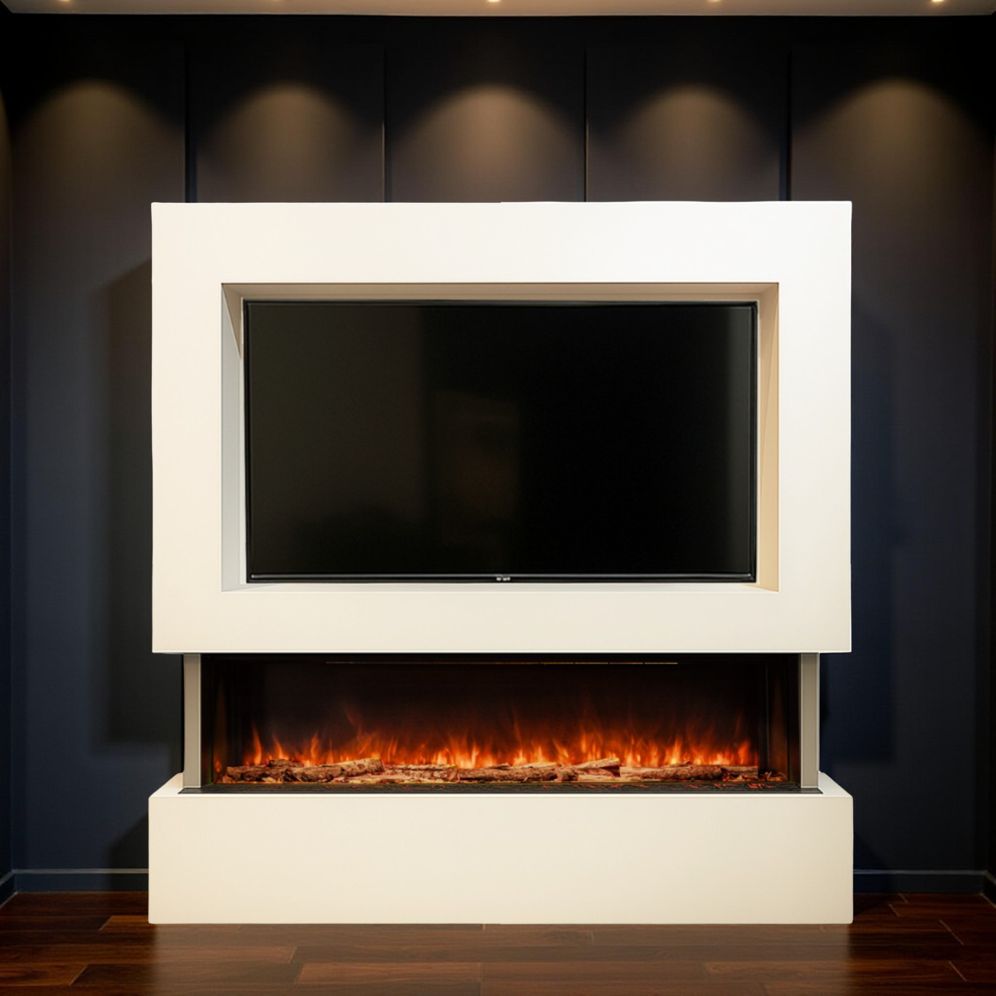 Denver Media Wall Fireplace Package-Twilight Fires