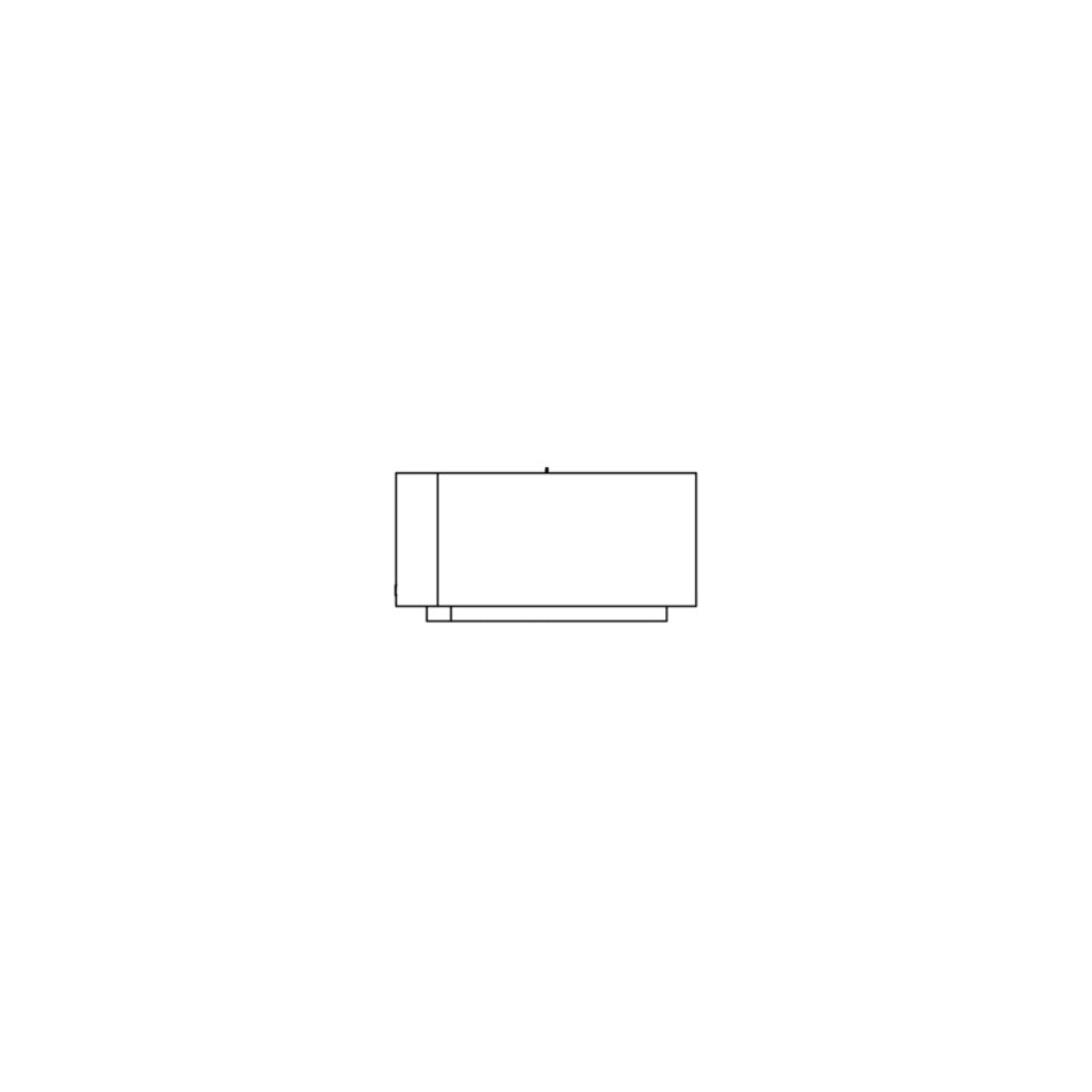 EcoSmart Fire Grate 18 fireplace grate shown in a simple black and white technical line drawing side profile.
