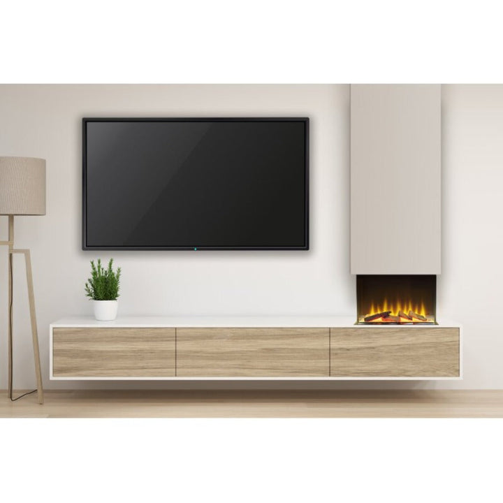 Sahara 22 Inch 3 Sided Panoramic Media Wall Electric Fire Insert-Twilight Fires
