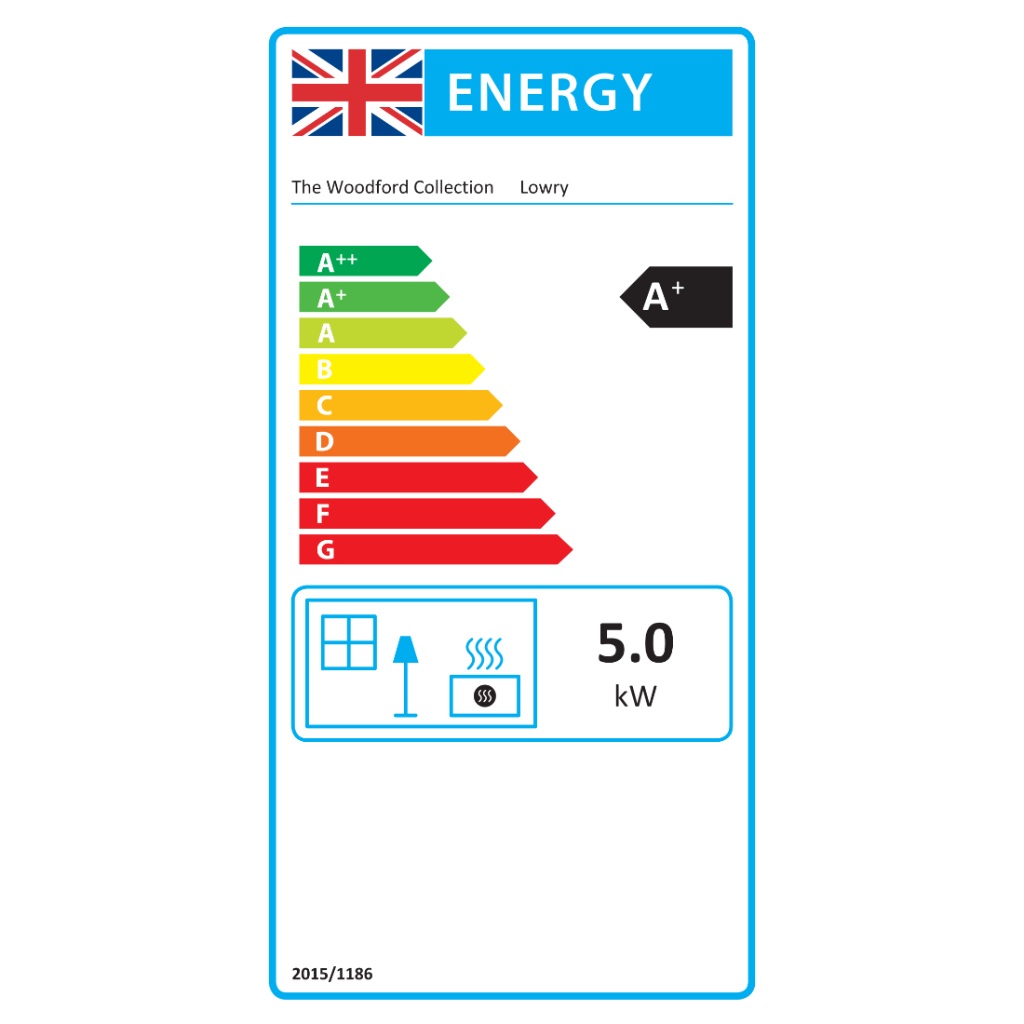 Woodford Lowry 5 Wood Burning / Multifuel Ecodesign Stove-Twilight Fires
