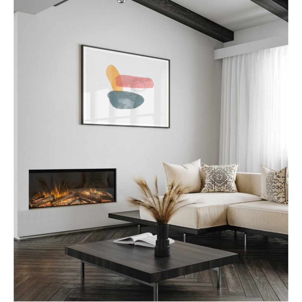 Woodford Thea 1/2/3 Sided Panoramic HD+ Media Wall Electric Fire Insert-Twilight Fires