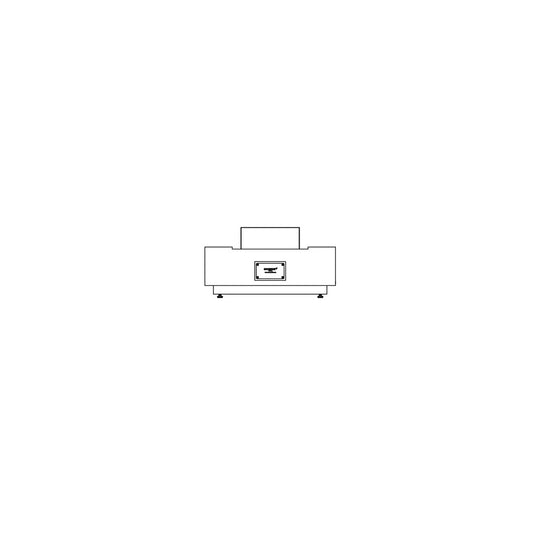 Line drawing of the EcoSmart Fire Cosmo 50 Bioethanol Fire Pit Table showing a front elevation view.