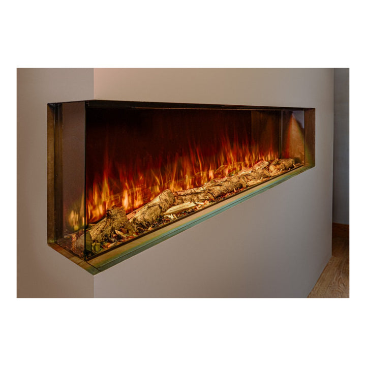 Woodford Hestia Multi-Sided – 50", 60" & 72" HD Media Wall Electric Fire Insert-Twilight Fires