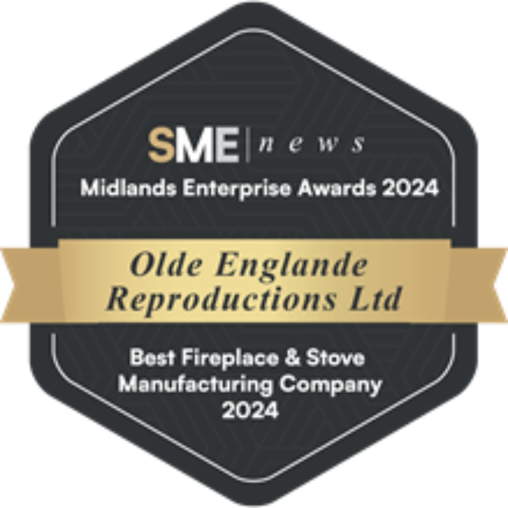 Hexagonal SME News Midlands Enterprise Awards 2024 badge for Olde Englande Reproductions Ltd.