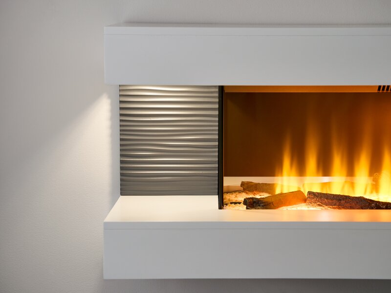 Sure Flame 52 Wall Mounted Fireplace Electric - Floating Fireplace-Twilight Fires