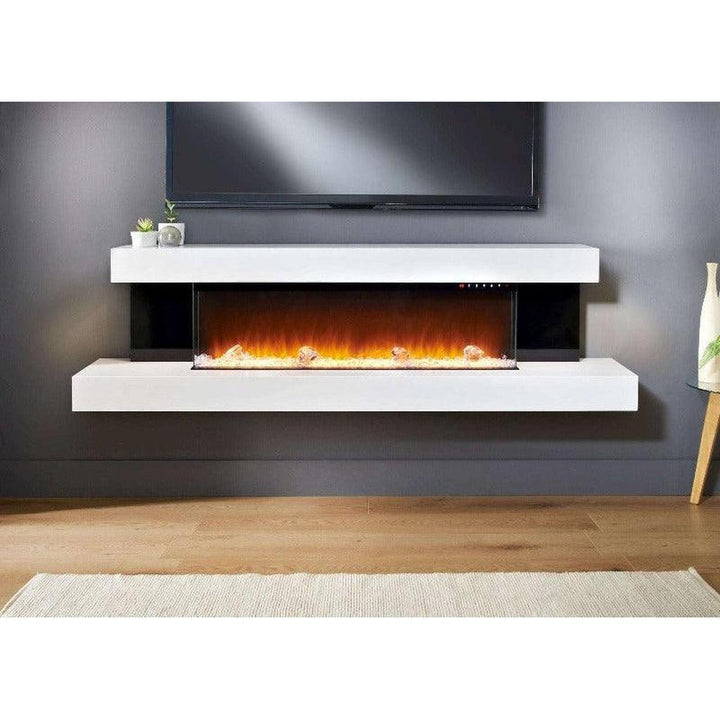 Alpha Wall Mounted Floating Fireplace Electric