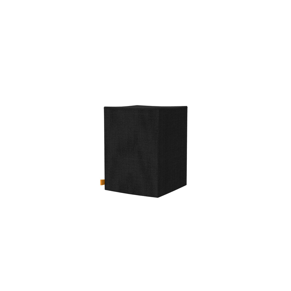 EcoSmart Fire Winter Bag in black fabric with a square, structured design and a small orange side tag.