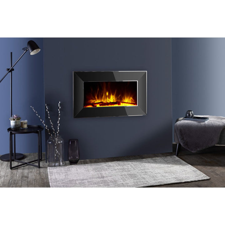 Flametek Treviso Hole in the Wall Electric Fireplace - Media Wall Electric Fire