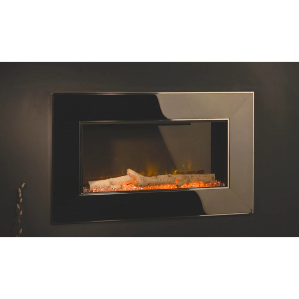Flametek Treviso Hole in the Wall Electric Fireplace Media Wall