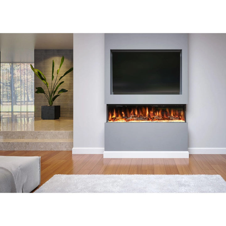 Spectrum Series 50 Inch 3 Sided Panoramic HD+ Media Wall Electric Fire Insert