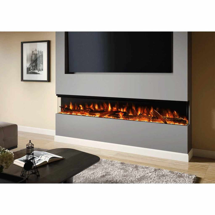 Spectrum Series 82 Inch 3 Sided Panoramic HD+Media Wall Electric Fire Insert