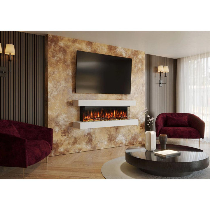 Studio 4 - 54 Inch Wall Mounted Fireplace Electric - Floating Fireplace